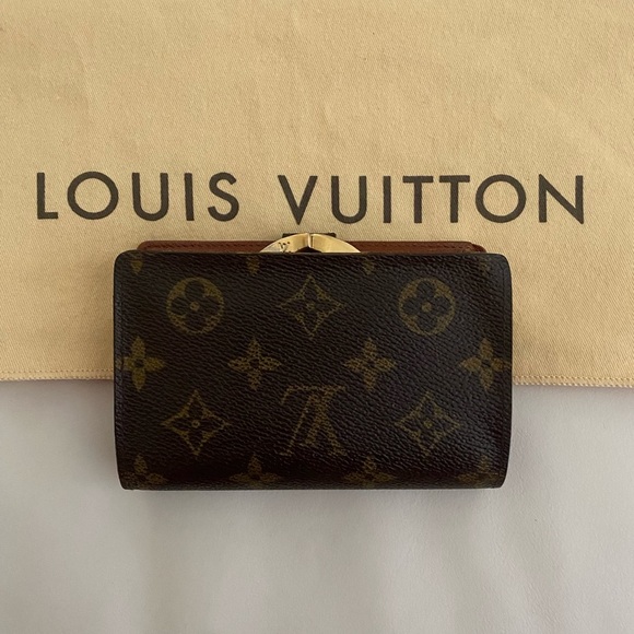 Authentic Louis Vuitton Monogram Kisslock Bifold Wallet w/COA - Picture 2 of 9